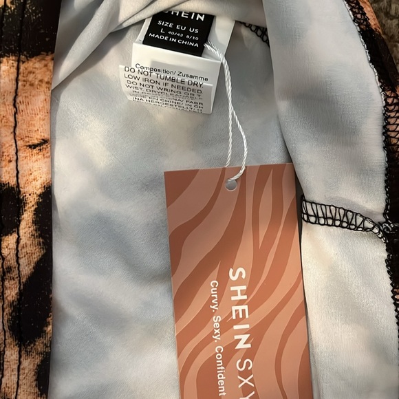 Leopard print one shoulder dress - Picture 4 of 7